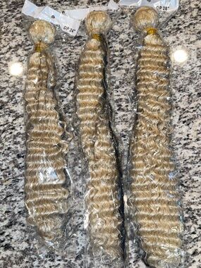 Niciitysi Blonde Deep Wave Hair Bundle